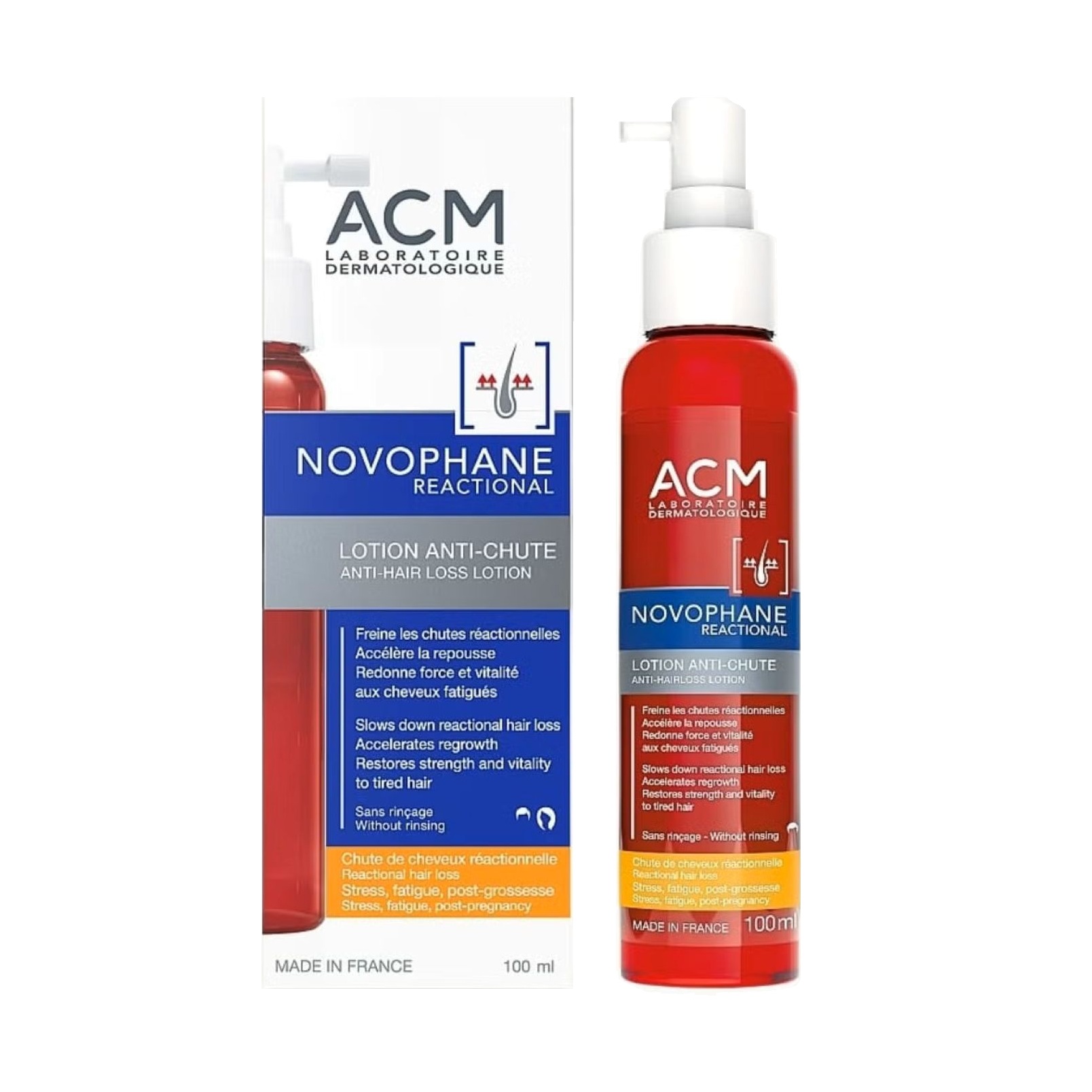 ACM Novophane Reactional Anti-Hair Loss Lotion 100ml - Image 2