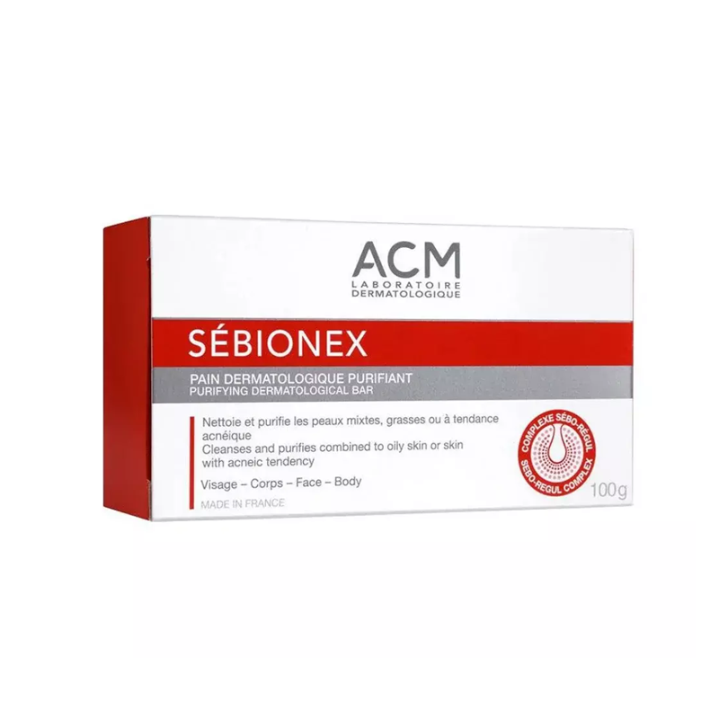 ACM Sebionex Purifying Dermatological Bar 100G - Image 2