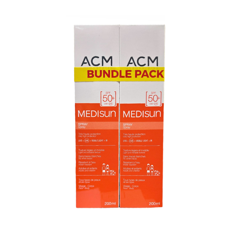 ACM Duo Medisun SPF 50+ Sunscreen Spray Bundle Pack 200ml - Image 2