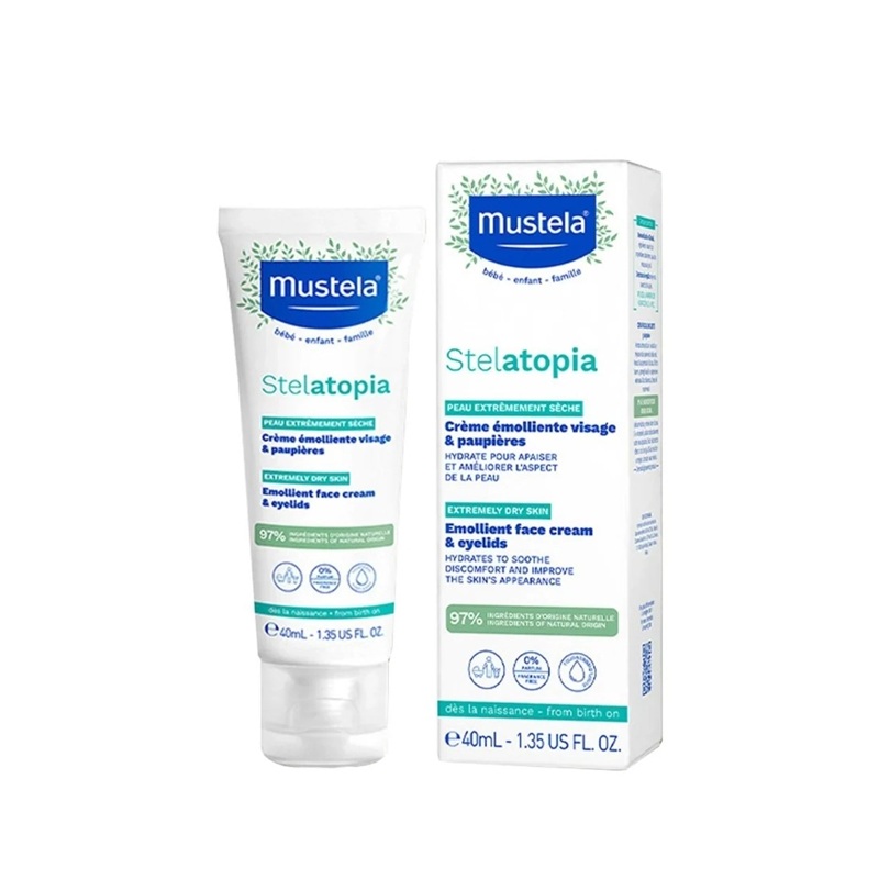 Mustela Stelatopia Emollient Face Cream 40Ml - Image 2