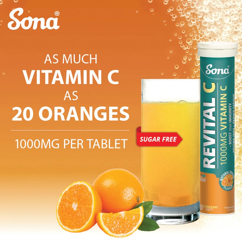 Sona Revital C 1000mg Effervescent Tablets 20's - Image 2