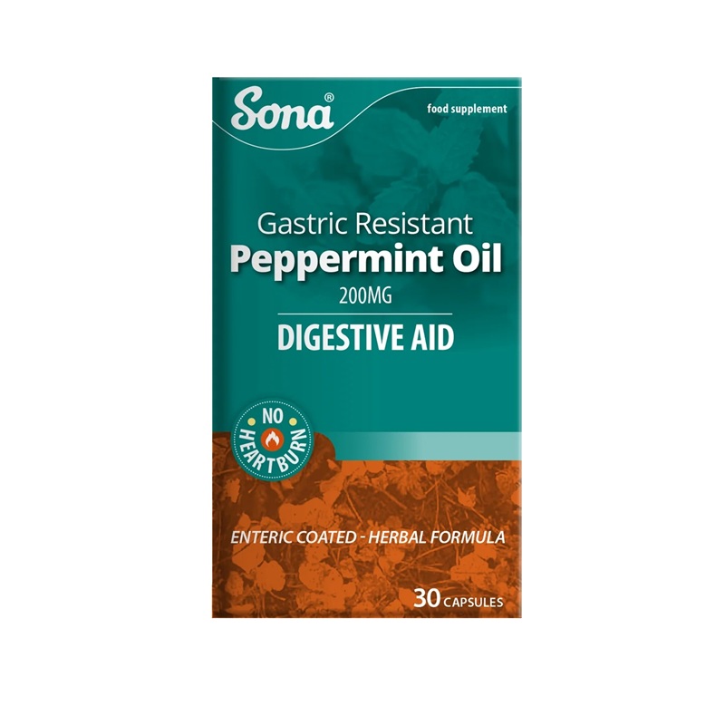 Sona Peppermint Oil 200mg Capsules 30's